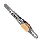 Vega Stainless Steel Slant Tip Eyebrow Tweezers