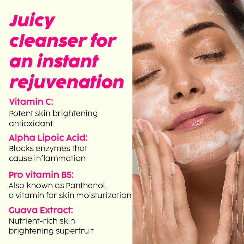 100-vitamin-c-guava-juicy-face-wash-for-skin-brightening-with-original-imagq624gt3qgxxg