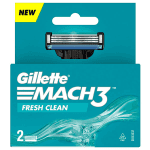 gillette mach3 fresh clean 2 cartridges